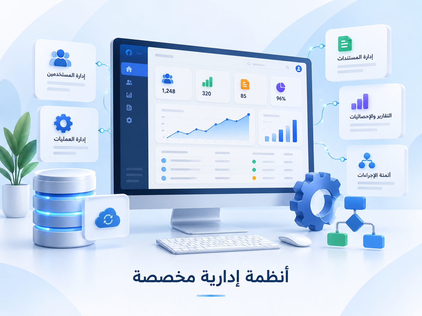 أنظمة إدارية مخصصة