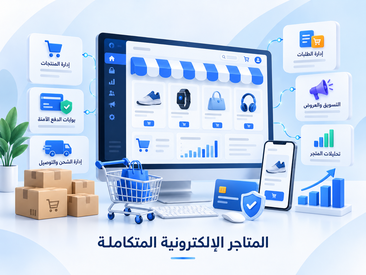المتاجر الإلكترونية المتكاملة